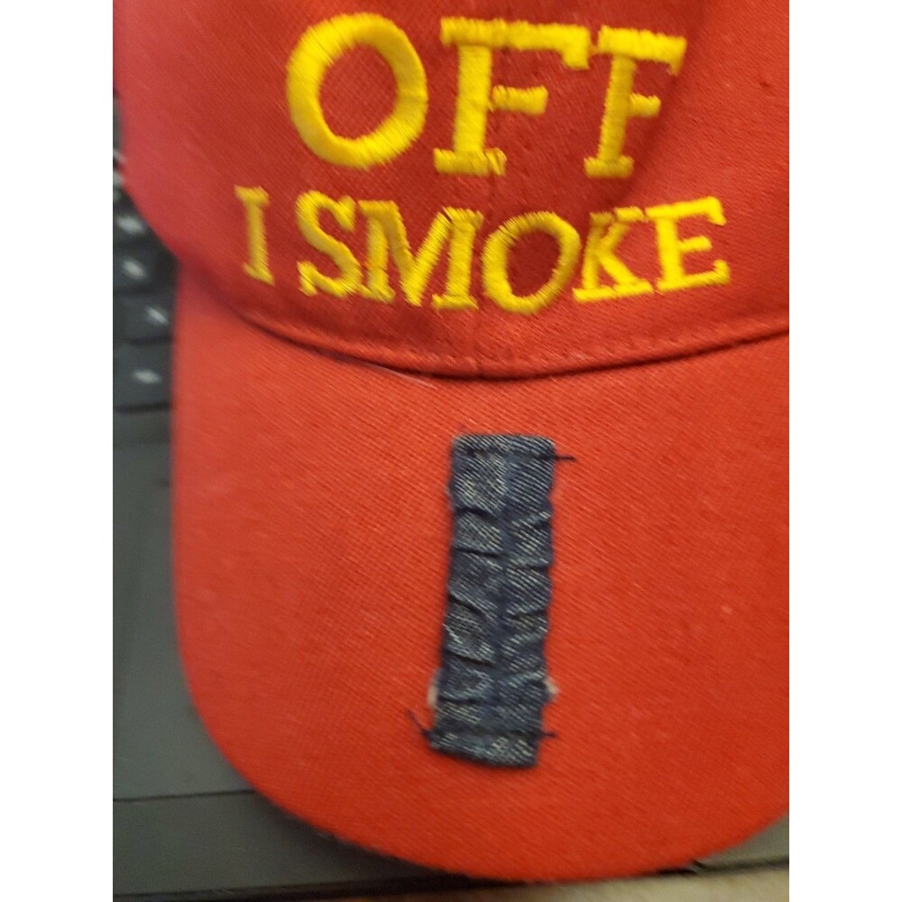 Super Rare F-Off I Smoke. Light It Up Adjustable Baseball Hat - Picture 3 of 8